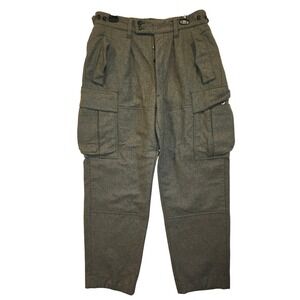 Vtg HCH Muermann German Military Wool Pants Field Grey Heavyweight Trousers 1962